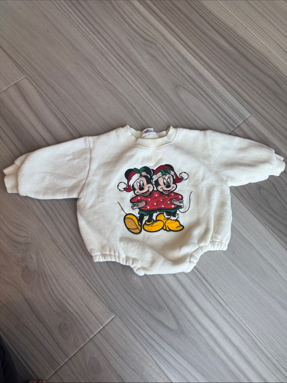 Minnie & Mickey Christmas Bubble Romper